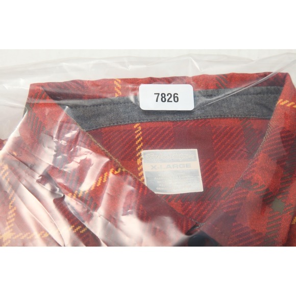 Troy Lee Designs Shirt Mens XL Red Plaid Snaps Hybrid MTB Riding Jacket - Picture 13 of 13